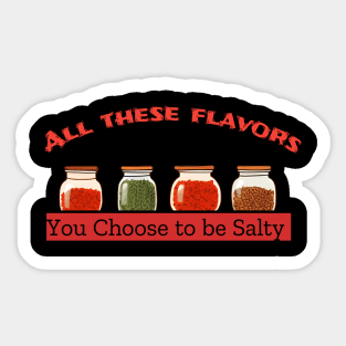 All these flavors Sticker